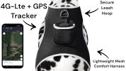 Durable Cat Dog GPS Tracker Waterproof GSM Pet Tracking System w/ Apps Size:M