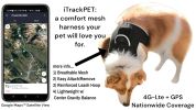Easy to Use Mini Cell Phone GPS Pet Track Dog Cat Collar Mount Locator Size:M