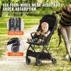 VEVOR Standard Baby Infant Stroller, Toddler Stroller with 95¬∞-150¬∞ Adjustable Backrest & & 0/90¬∞Adjustable Footrest & One-click Folding
