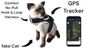 Rechargeable Mini GPS Realtime Pet Tracking Collars for Hunting Dogs Size:S